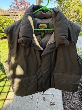 Cabela's Olive Green Insulated Goose Down Vest